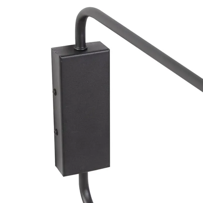 Design Wandleuchte schwarz 2-Licht einstellbar - Lune