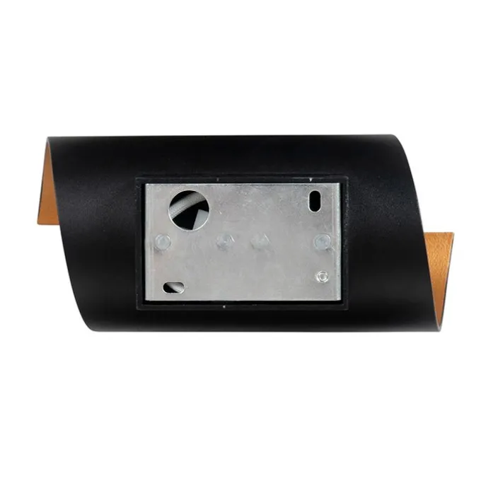 Design Wandleuchte schwarz mit Gold - Faldo