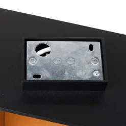 Design Wandleuchte Schwarz mit Goldener Innenseite - Fold