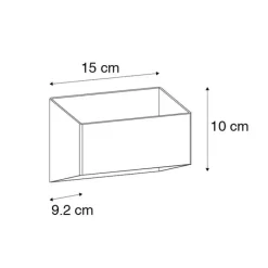 Design Wandleuchte schwarz mit Gold - Alone S.