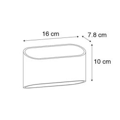 Design Wandleuchte schwarz mit Gold - Alone R.