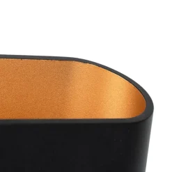 Design Wandleuchte schwarz mit Gold - Alone R.