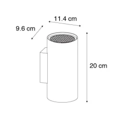 Design Wandleuchte schwarz - Sab Honey