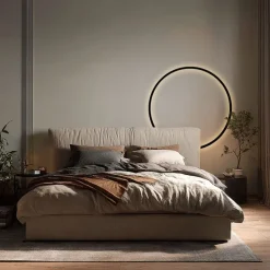 Design Wandleuchte Schwarz 67cm inkl. LED 3-Stufen Dimmbar - Anello