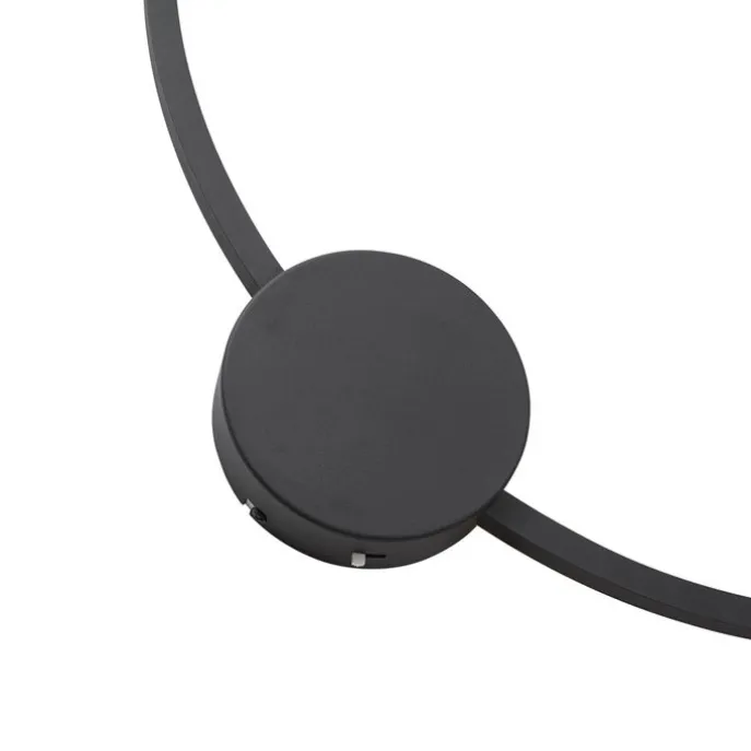 Design Wandleuchte Schwarz 67cm inkl. LED 3-Stufen Dimmbar - Anello