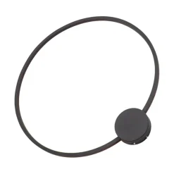 Design Wandleuchte Schwarz 67cm inkl. LED 3-Stufen Dimmbar - Anello