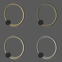 Design Wandleuchte Schwarz 67cm inkl. LED 3-Stufen Dimmbar - Anello