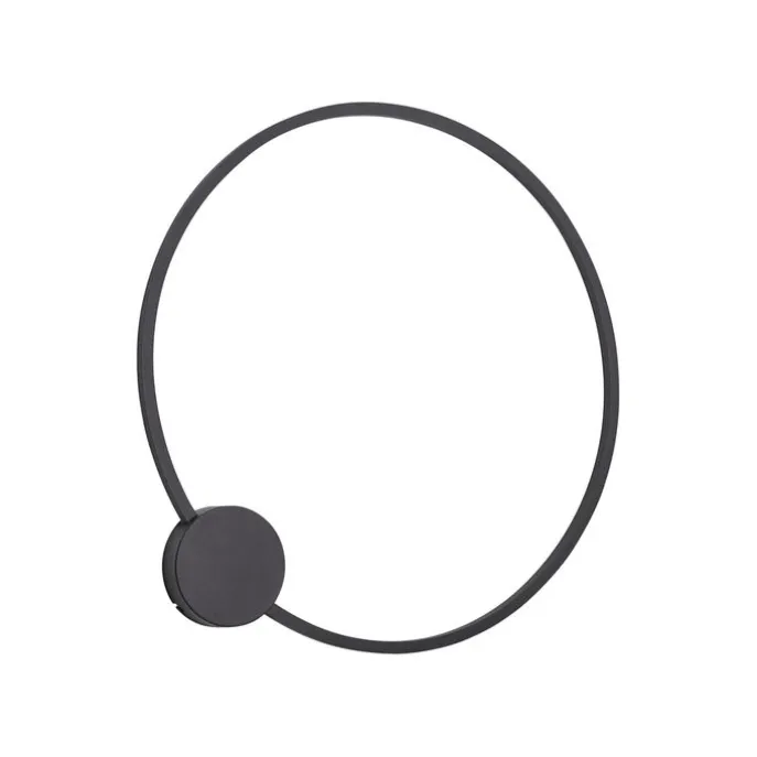 Design Wandleuchte Schwarz 67cm inkl. LED 3-Stufen Dimmbar - Anello