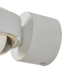 Design Wandleuchte Weiß inkl. LED IP44 - Lens