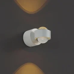 Design Wandleuchte Weiß inkl. LED IP44 - Lens