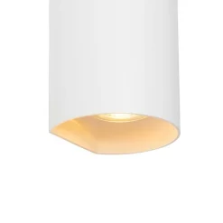 Design Wandleuchte Weiß Rund GU10 50mm - Sabbir
