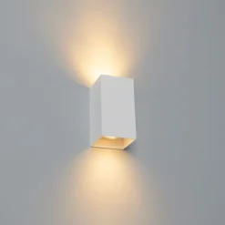 Design Wandleuchte weißes Quadrat - Sabbir