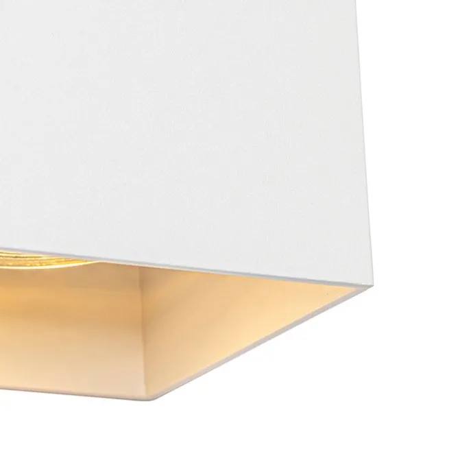 Design Wandleuchte weißes Quadrat - Sabbir