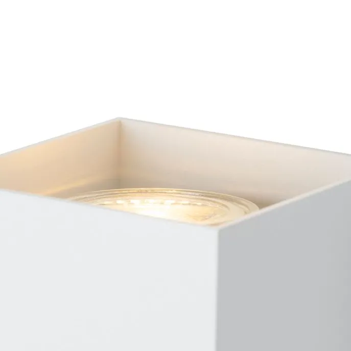 Design Wandleuchte weißes Quadrat - Sabbir