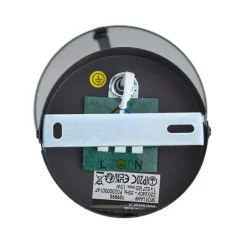 Design Wandstrahler schwarz mit Rauchglas - Domo