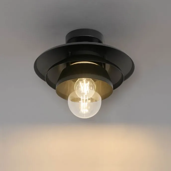 Design-Außen-Deckenleuchte schwarz IP44 - Morty