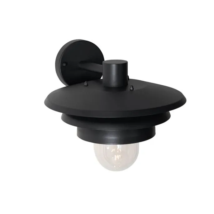 Design-Außenwandleuchte schwarz IP44 - Morty