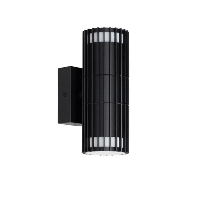 Design-Außenwandleuchte schwarz 2-Licht IP44 - Boris