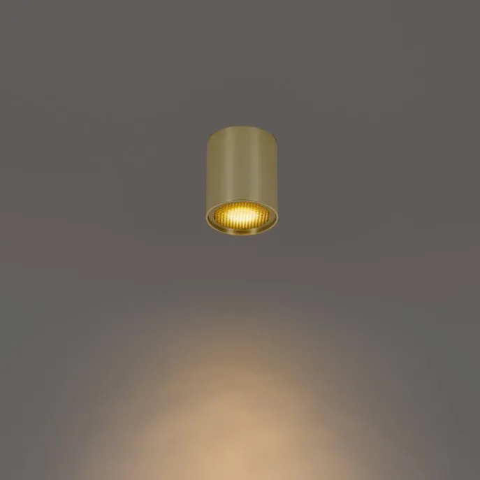 Design-Aufbaustrahler Gold GU10 50mm - Tubo Honey