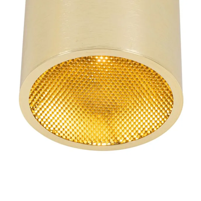 Design-Aufbaustrahler Gold GU10 111mm - Impact Honey