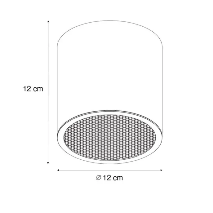 Design-Aufbaustrahler Gold GU10 111mm - Impact Honey
