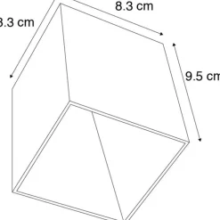 Design-Aufbaustrahler Gold GU10 50mm - Qubo