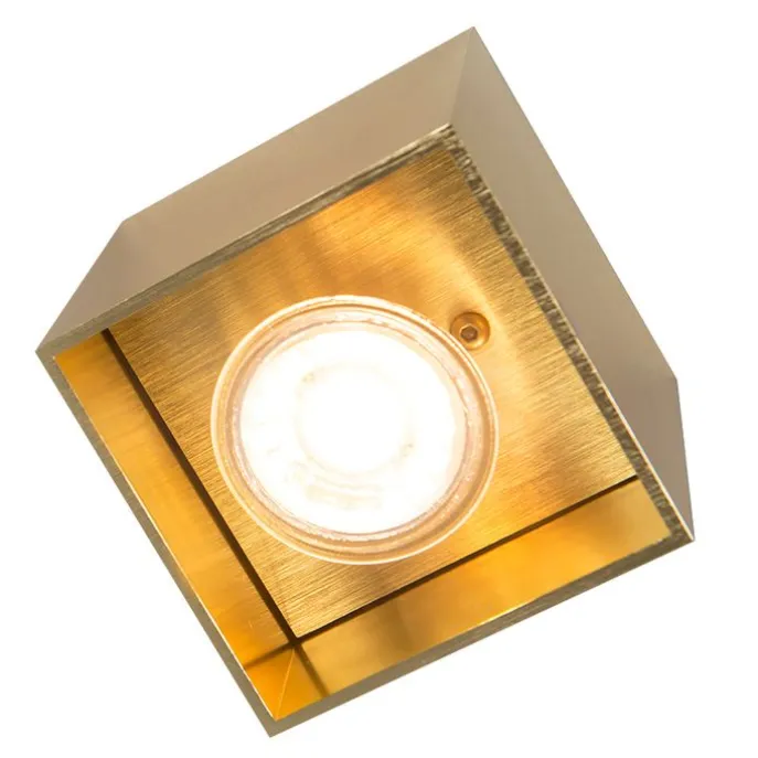 Design-Aufbaustrahler Gold GU10 50mm - Qubo