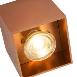 Design-Aufbaustrahler Kupfer GU10 50mm - Qubo