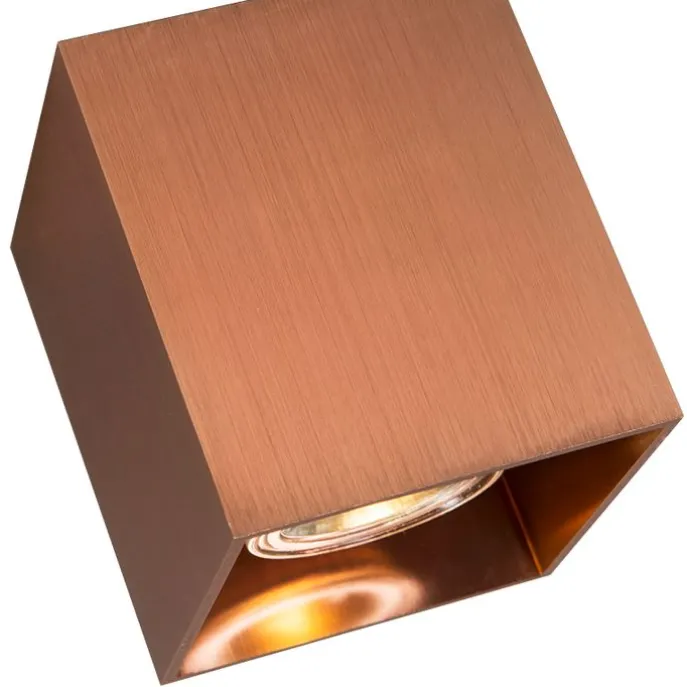 Design-Aufbaustrahler Kupfer GU10 50mm - Qubo