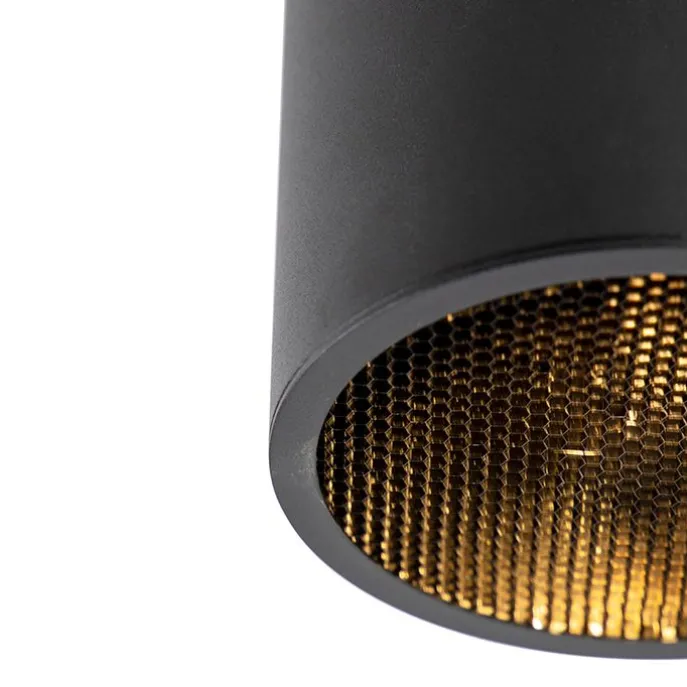 Design-Aufbaustrahler schwarz GU10 111mm - Impact Honey