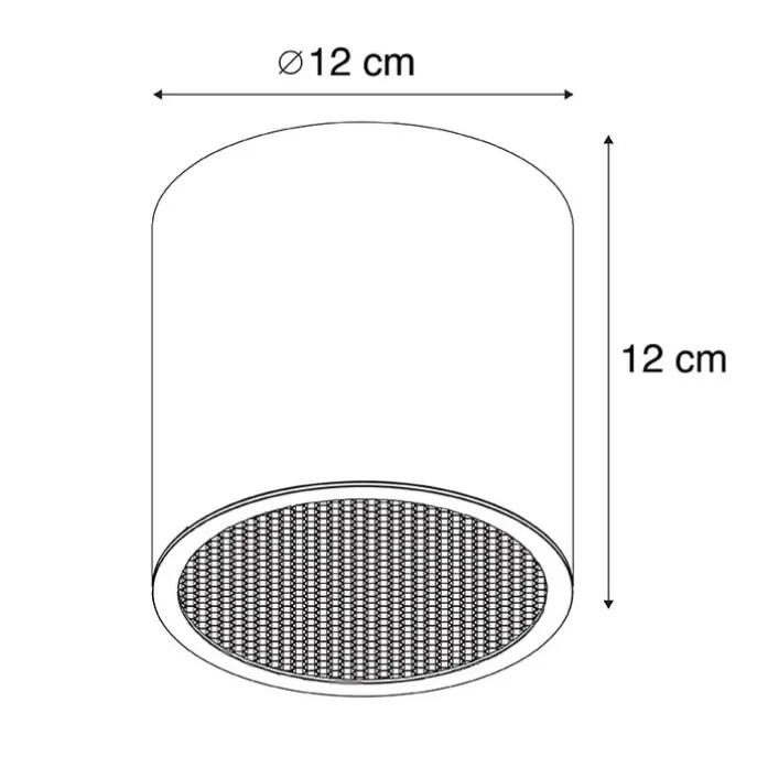 Design-Aufbaustrahler schwarz GU10 111mm - Impact Honey