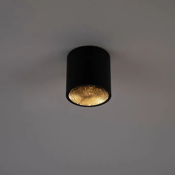 Design-Aufbaustrahler schwarz GU10 111mm - Impact Honey