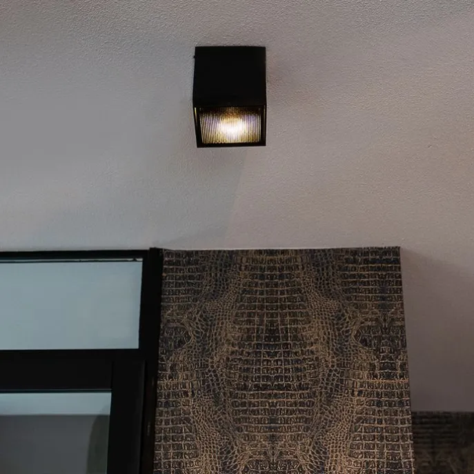 Design-Aufbaustrahler schwarz GU10 111mm - Box Honey