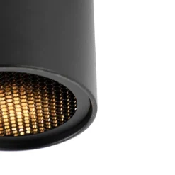 Design-Aufbaustrahler schwarz GU10 50mm - Tubo Honey