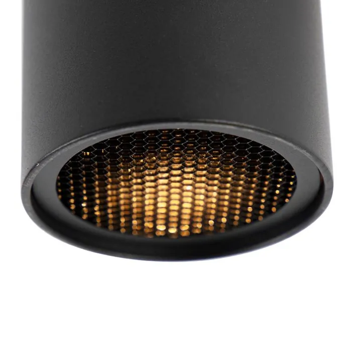 Design-Aufbaustrahler schwarz GU10 50mm - Tubo Honey