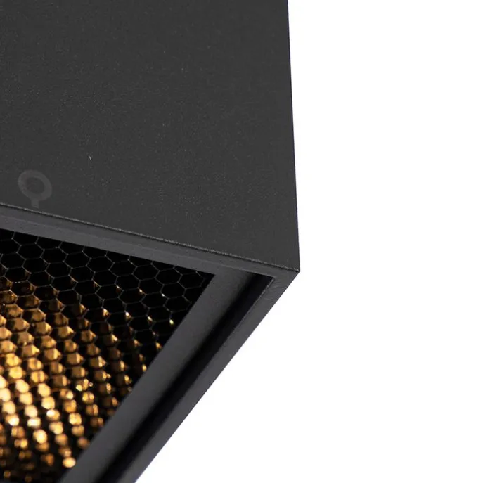 Design-Aufbaustrahler schwarz GU10 50mm - Qubo Honey