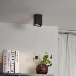 Design-Aufbaustrahler Schwarz GU10 70mm Dreh- und Kippbar - Vox