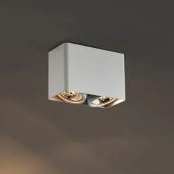 Design-Aufbaustrahler weiß GU10 70mm 2-flammig dreh- und schwenkbar - Vox