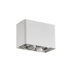 Design-Aufbaustrahler weiß GU10 70mm 2-flammig dreh- und schwenkbar - Vox