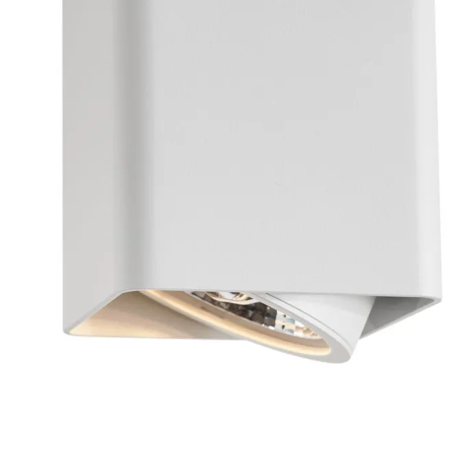 Design-Aufbaustrahler Weiß GU10 70mm dreh- und schwenkbar - Vox