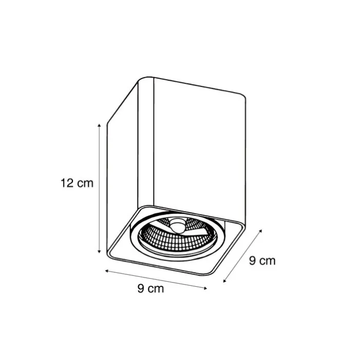Design-Aufbaustrahler Weiß GU10 70mm dreh- und schwenkbar - Vox