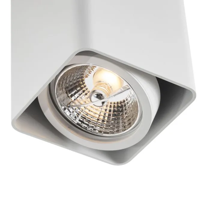 Design-Aufbaustrahler Weiß GU10 70mm dreh- und schwenkbar - Vox