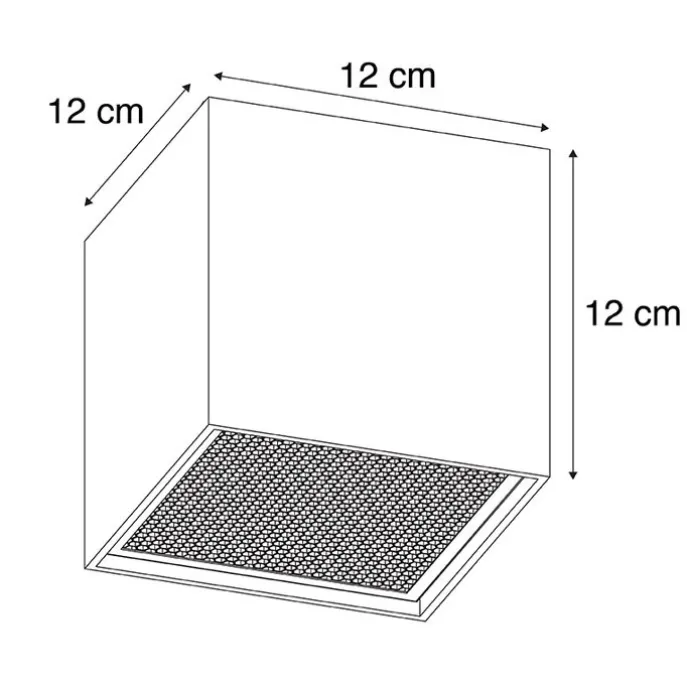 Design-Aufbaustrahler weiß GU10 111mm - Box Honey