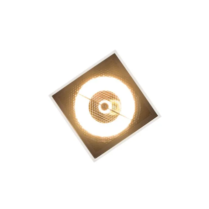 Design-Aufbaustrahler weiß GU10 111mm - Box Honey