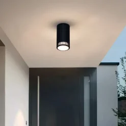 Design-Deckenleuchte für den Außenbereich schwarz IP44 - Boris