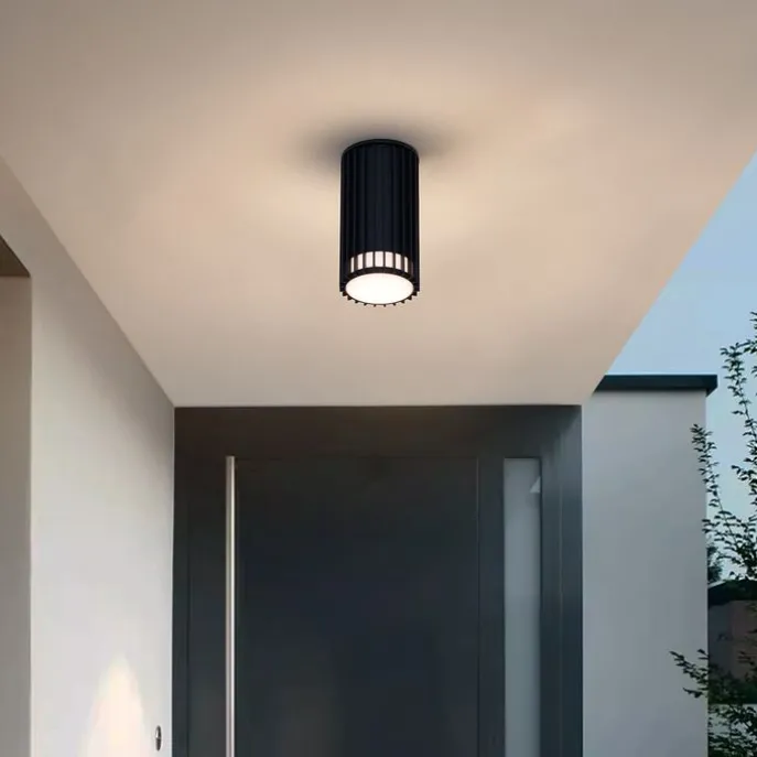 Design-Deckenleuchte für den Außenbereich schwarz IP44 - Boris