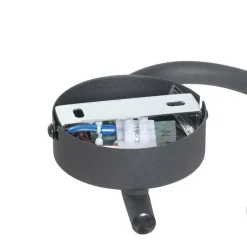 Design-Deckenleuchte Schwarz mit Gold 3-flammig rund - Noud