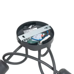 Design-Deckenleuchte Schwarz mit Gold 3-flammig - Noud