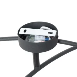 Design-Deckenleuchte Schwarz mit Gold 4-flammig - Noud