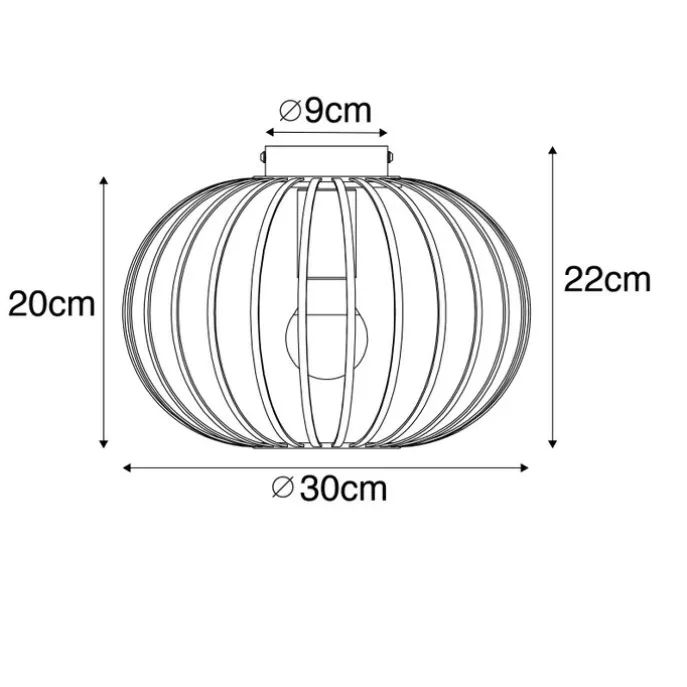 Design-Deckenleuchte weiß 30 cm - Johanna